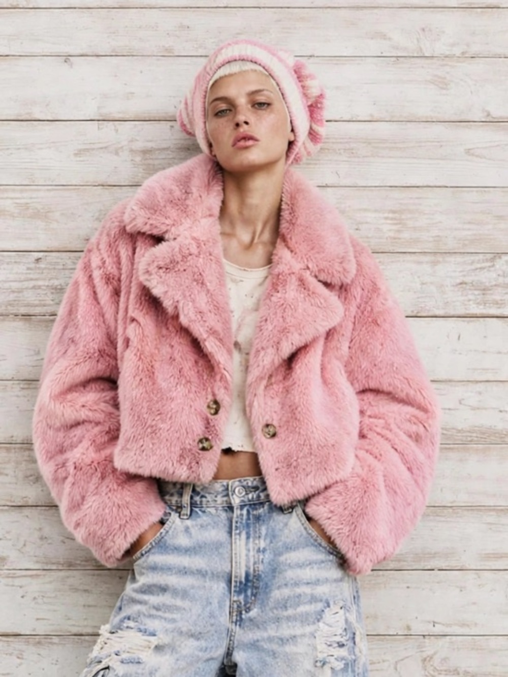 Free People shaggy jacket